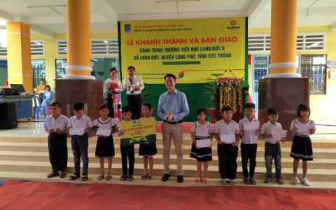 Khánh thành trường tiểu học do Đạm Cà Mau tài trợ tại tỉnh Sóc Trăng